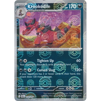 Black Bolt - 059/086 - Krookodile (poke ball reverse holo)