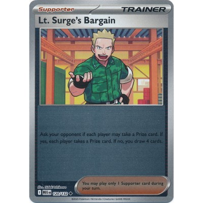 Mega Evolution - 120/132 - Lt. Surge's Bargain (reverse holo)