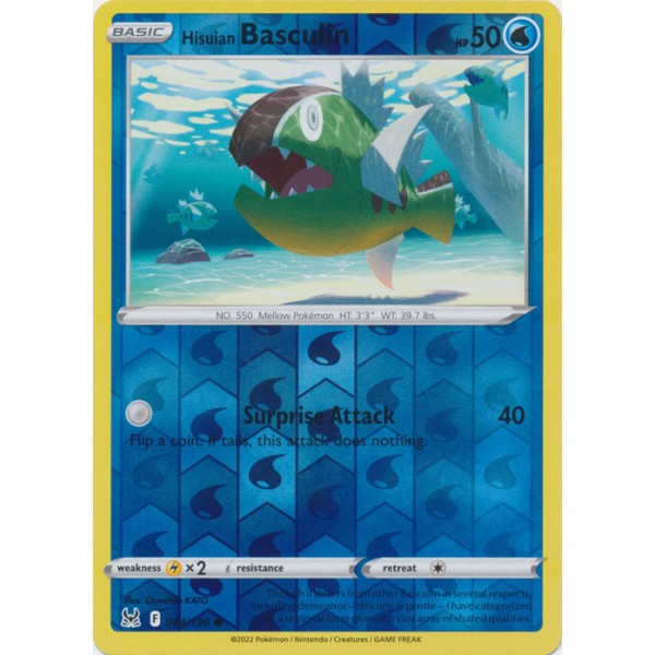 Lost Origin - 044/196 - Hisuian Basculin (reverse holo)