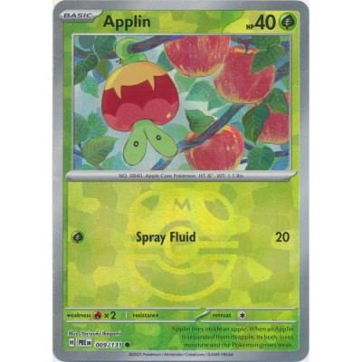Prismatic Evolutions - 009/131 - Applin (master ball reverse holo)