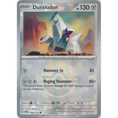Prismatic Evolutions - 069/131 - Duraludon (poke ball reverse holo)