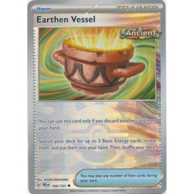 Prismatic Evolutions - 106/131 - Trainer Earthen Vessel (poke ball reverse holo)