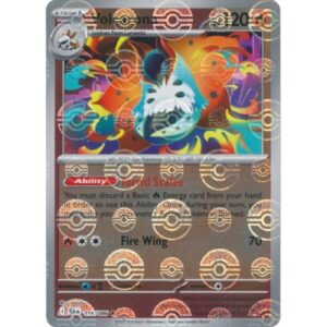Black Bolt - 016/086 - Volcarona (poke ball rare reverse holo)