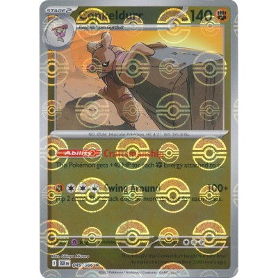 Black Bolt - 049/086 - Conkeldurr (poke ball rare reverse holo)