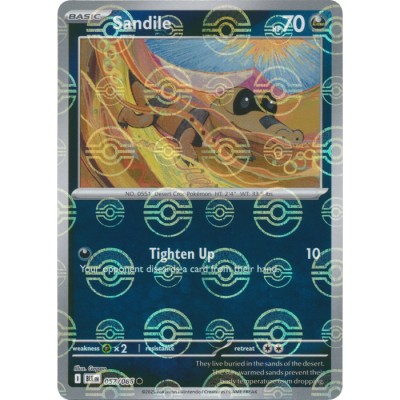 Black Bolt - 057/086 - Sandile (poke ball reverse holo)
