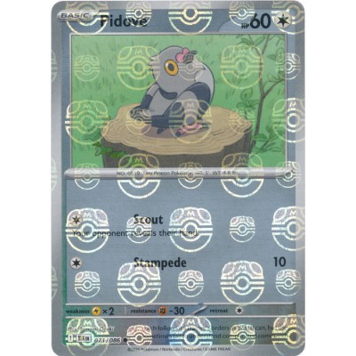 Black Bolt - 071/086 - Pidove (master ball reverse holo)