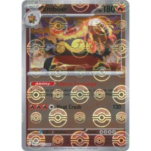 White Flare - 013/086 - Emboar (poke ball rare reverse holo)