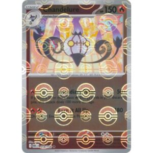 White Flare - 018/086 - Chandelure (poke ball rare reverse holo)