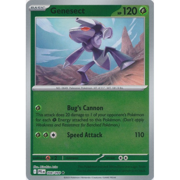 Phantasmal Flames - 008/094 - Genesect (rare reverse holo)