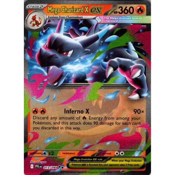 Phantasmal Flames - 013/094 - Mega Charizard X EX (double rare)