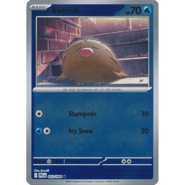 Phantasmal Flames - 023/094 - Swinub (reverse holo)