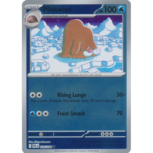 Phantasmal Flames - 024/094 - Piloswine (reverse holo)