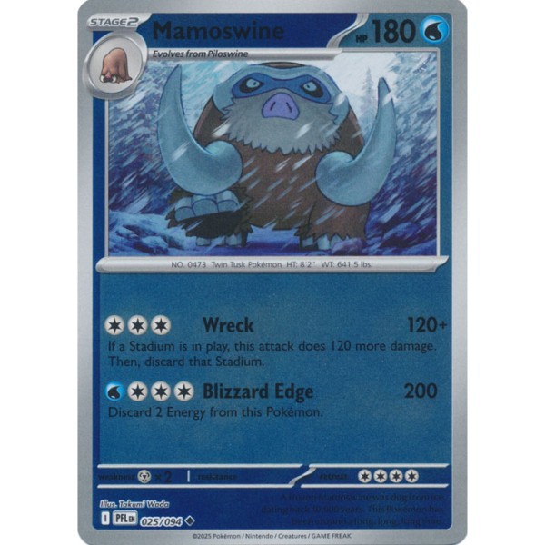 Phantasmal Flames - 025/094 - Mamoswine (reverse holo)