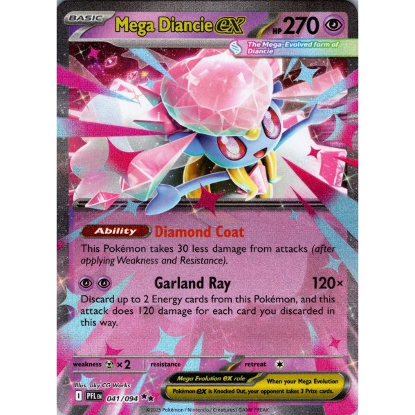 Phantasmal Flames - 041/094 - Mega Diancie EX (double rare)