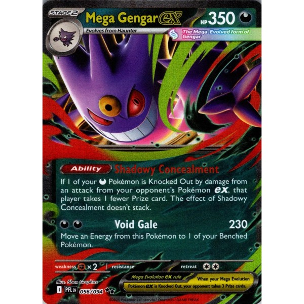 Phantasmal Flames - 056/094 - Mega Gengar EX (double rare)