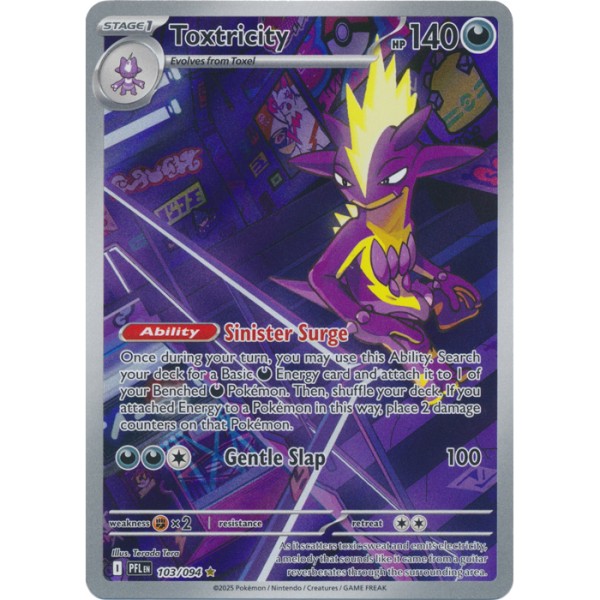 Phantasmal Flames - 103/094 - Toxtricity (illustration rare)