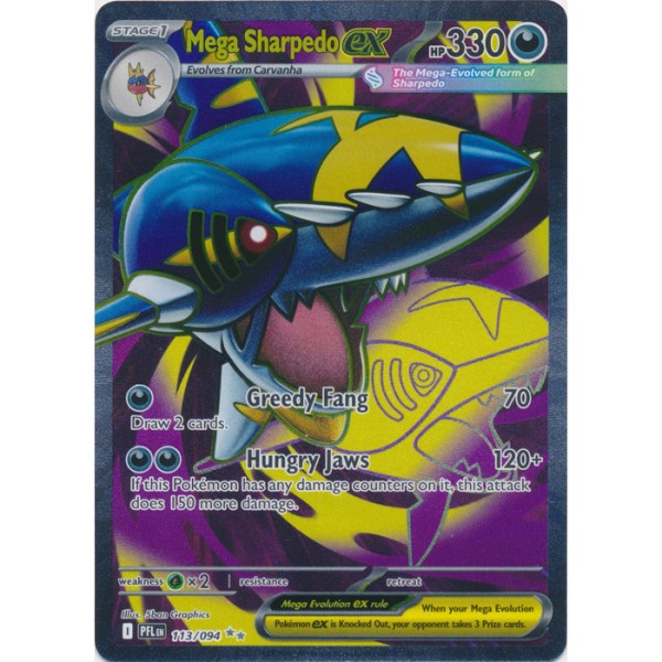 Phantasmal Flames - 113/094 - Mega Sharpedo EX (ultra rare)