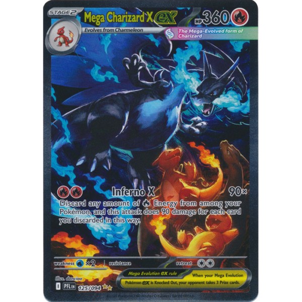 Phantasmal Flames - 125/094 - Mega Charizard X EX (special illustration rare)