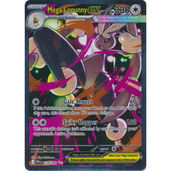 Phantasmal Flames - 128/094 - Mega Lopunny EX (special illustration rare)