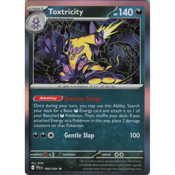 Phantasmal Flames Additionals - 068/094 - Toxtricity (rare holo)