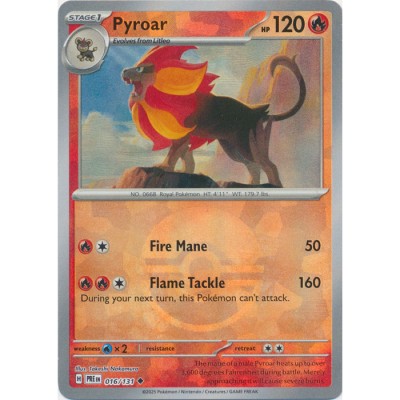 Prismatic Evolutions - 016/131 - Pyroar (poke ball reverse holo)