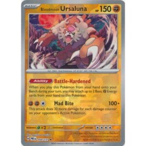 Prismatic Evolutions  - 054/131 - Bloodmoon Ursaluna (master ball rare reverse holo)