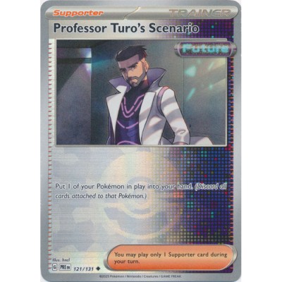 Prismatic Evolutions - 121/131 - Trainer Professor Turo’s Scenario (poke ball reverse holo)