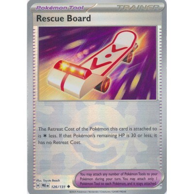 Prismatic Evolutions - 126/131 - Trainer Rescue Board (poke ball reverse holo)