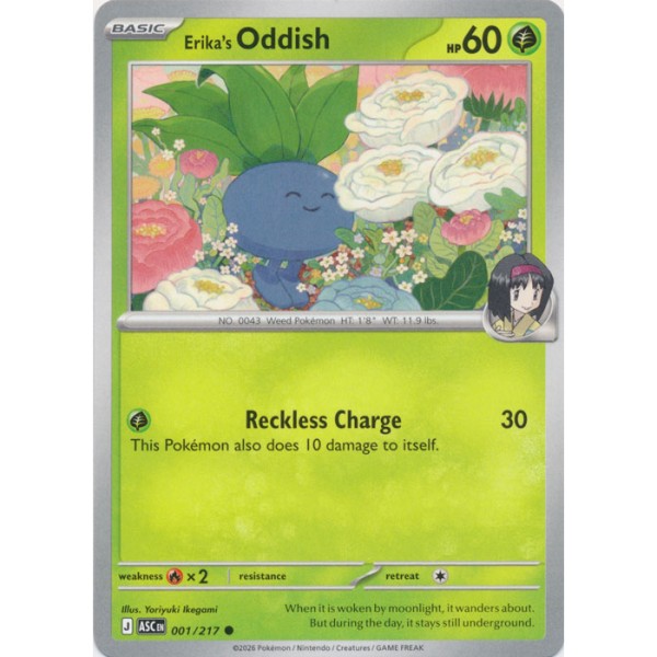 Ascended Heroes - 001/217 - Erika's Oddish