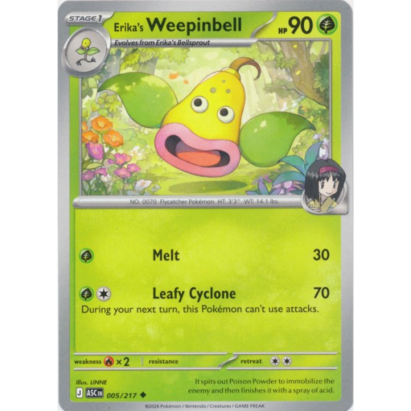 Ascended Heroes - 005/217 - Erika's Weepinbell