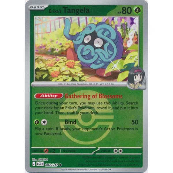 Ascended Heroes - 007/217 - Erika's Tangela (ball reverse holo)
