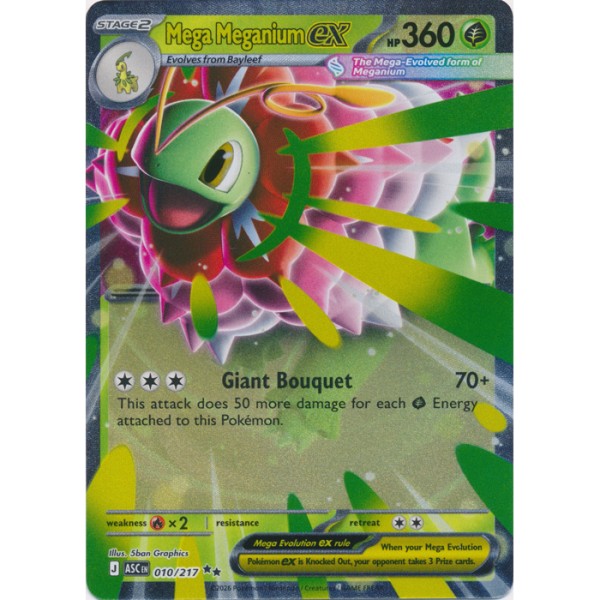 Ascended Heroes - 010/217 - Mega Meganium ex (double rare)