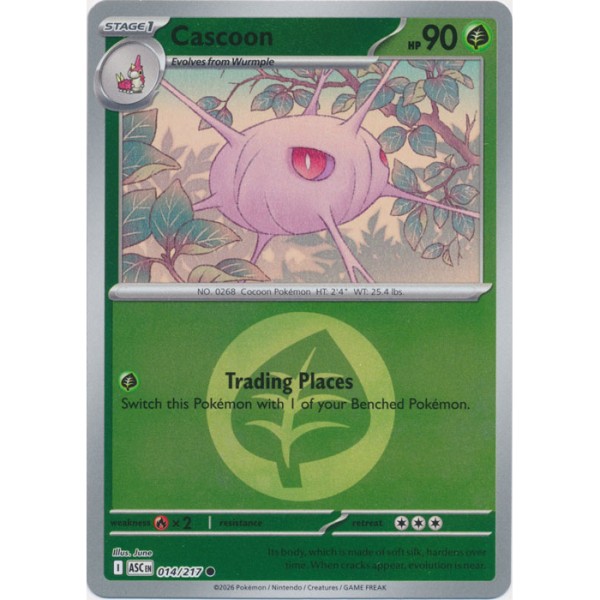 Ascended Heroes - 014/217 - Cascoon (energy reverse holo)