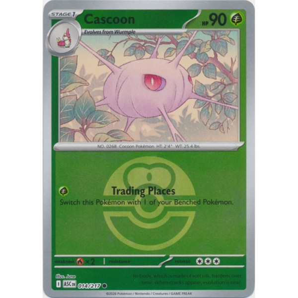 Ascended Heroes - 014/217 - Cascoon (ball reverse holo)