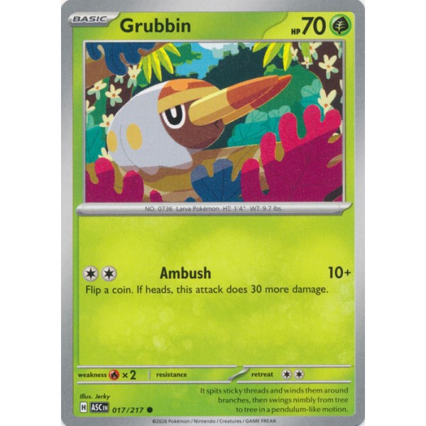 Ascended Heroes - 017/217 - Grubbin