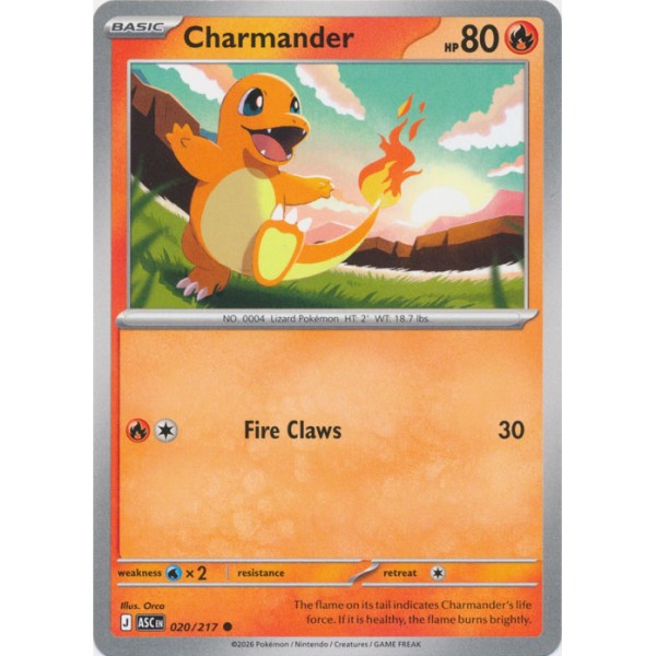 Ascended Heroes - 020/217 - Charmander
