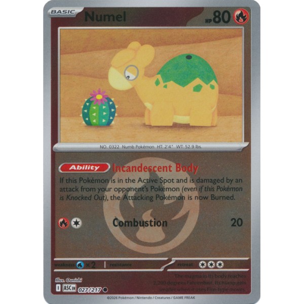 Ascended Heroes - 027/217 - Numel (energy reverse holo)