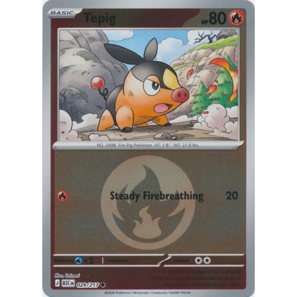 Ascended Heroes - 029/217 - Tepig (energy reverse holo)