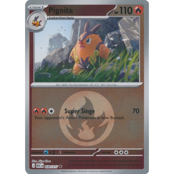 Ascended Heroes - 030/217 - Pignite (energy reverse holo)