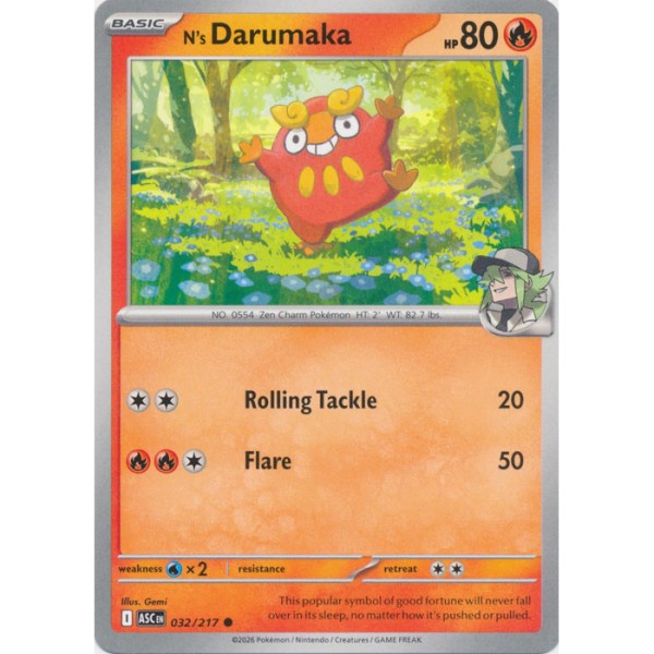 Ascended Heroes - 032/217 - N's Darumaka
