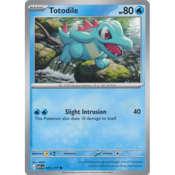 Ascended Heroes - 041/217 - Totodile