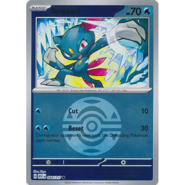 Ascended Heroes - 044/217 - Sneasel (ball reverse holo)