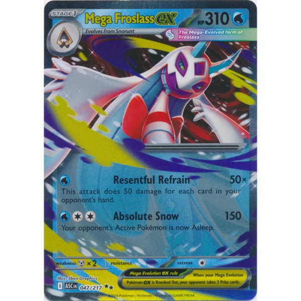 Ascended Heroes - 047/217 - Mega Froslass EX (double rare)