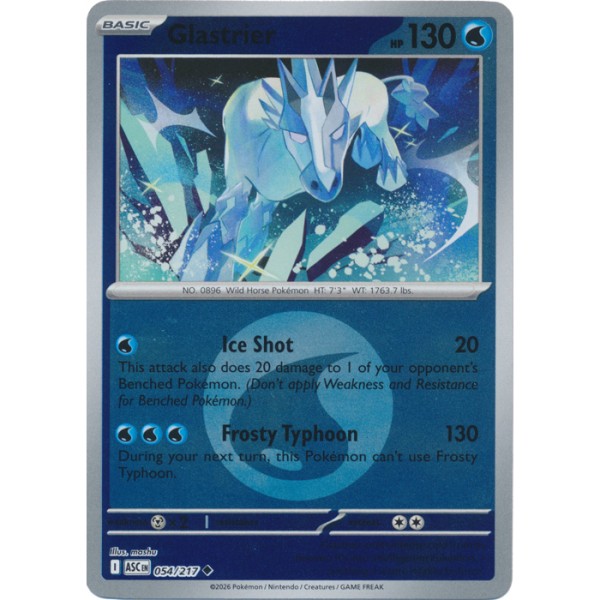 Ascended Heroes - 054/217 - Glastrier (energy reverse holo)
