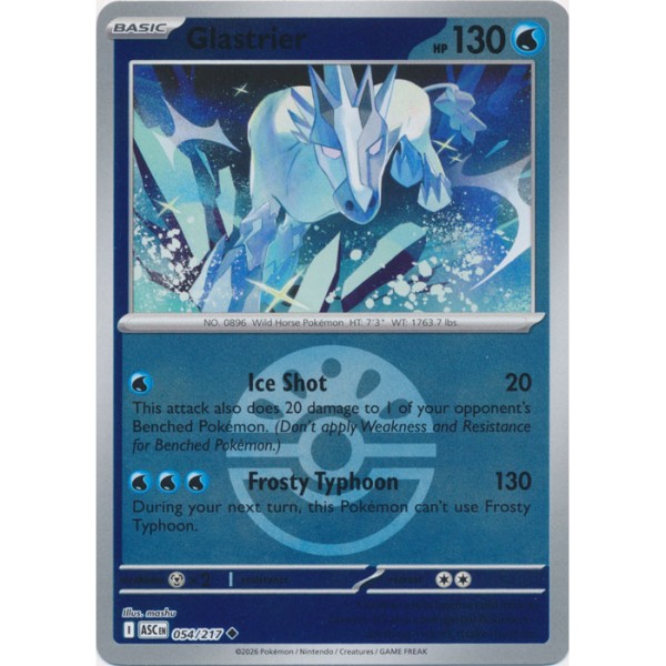 Ascended Heroes - 054/217 - Glastrier (ball reverse holo)