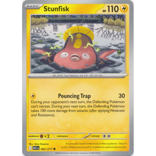 Ascended Heroes - 062/217 - Stunfisk