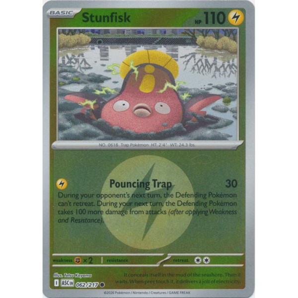 Ascended Heroes - 062/217 - Stunfisk (energy reverse holo)