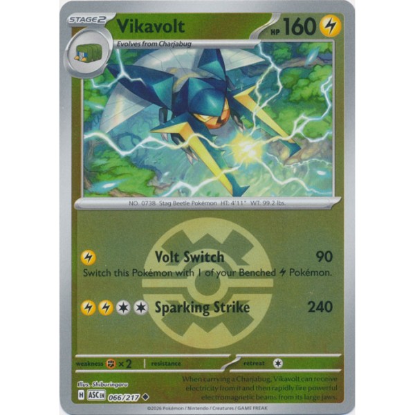 Ascended Heroes - 066/217 - Vikavolt (ball reverse holo)