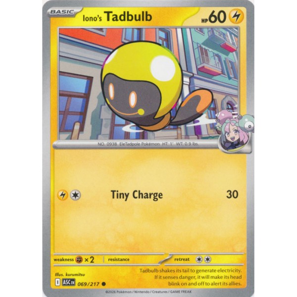 Ascended Heroes - 069/217 - Iono's Tadbulb