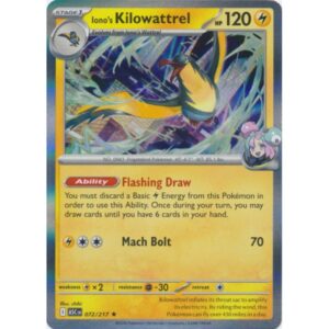 Ascended Heroes - 072/217 - Iono's Kilowattrel (rare holo)